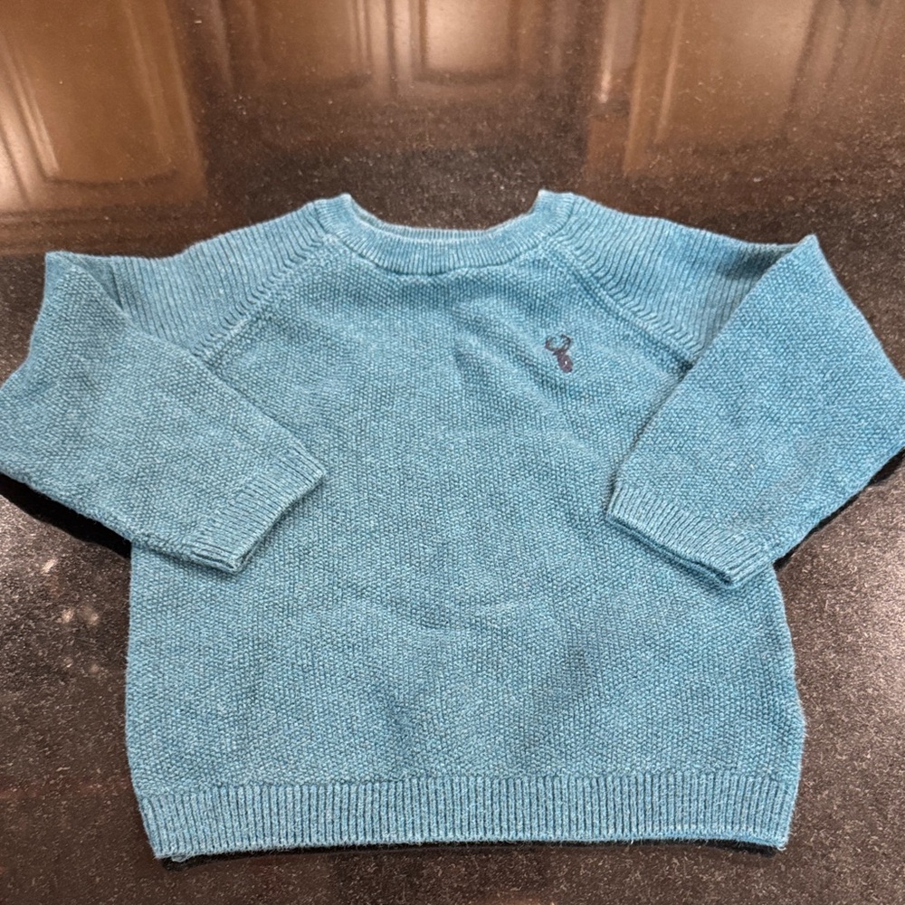 Boys blue crew neck sweater